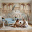 Décoration murale murale en forme d'arche classique de style italien avec cour intérieure amovible-1439043702-1439043697
