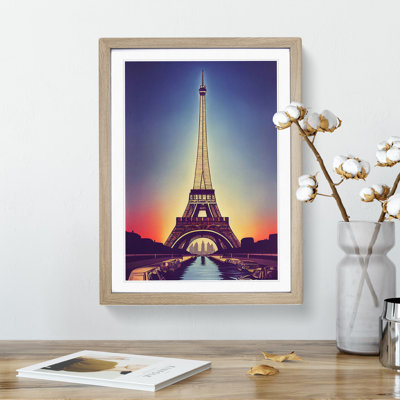 Eiffel Tower At Sunset No.3 - Print