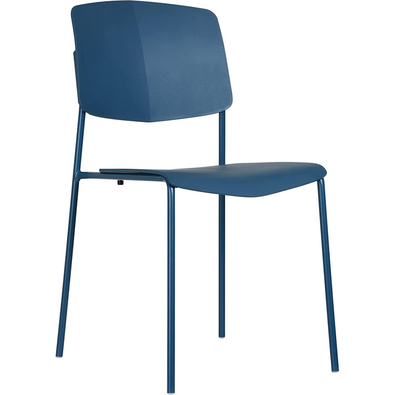 Chaise de terrasse empilable Isbella, Bleu océan
