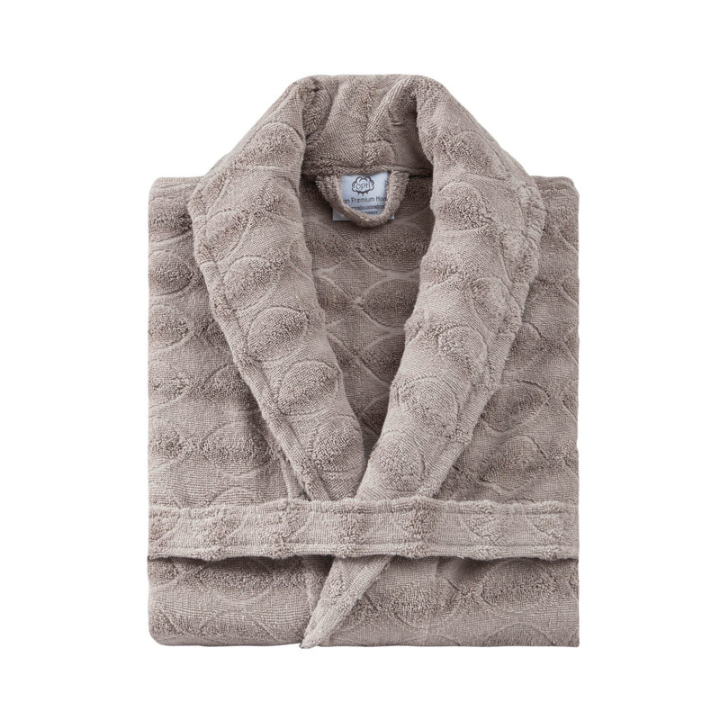 Peignoir 100% coton éponge, S, Brun