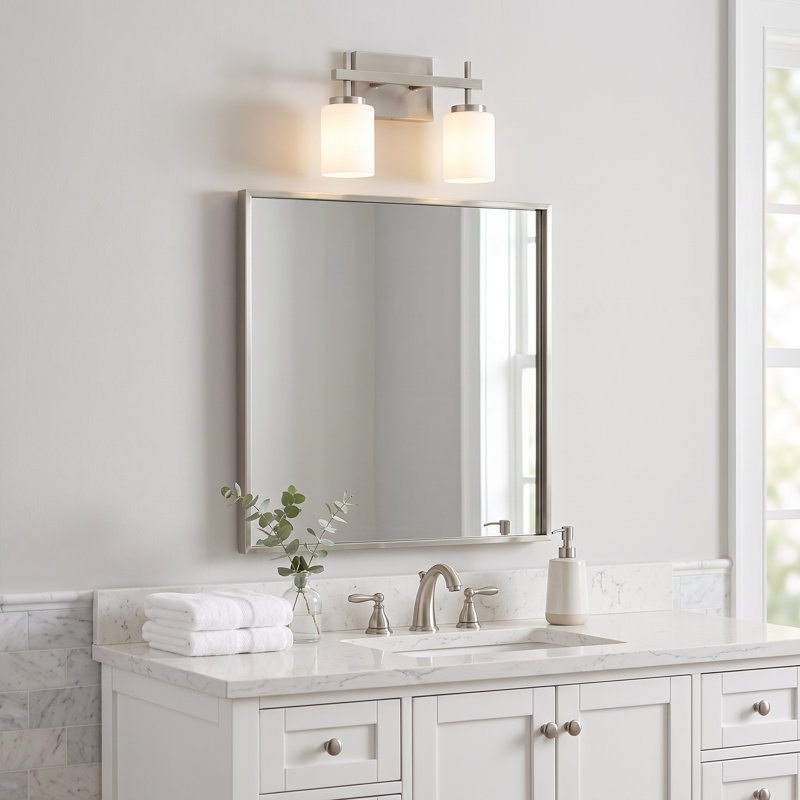 Wilburn Integrated LED Brushed Nickel Vanity Light, Brushed Nickel