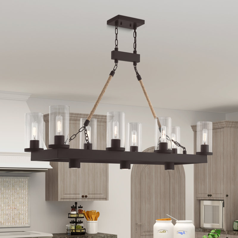 Beatha - Light Pendant, Bronze, 28" H x 44" W x 15" D