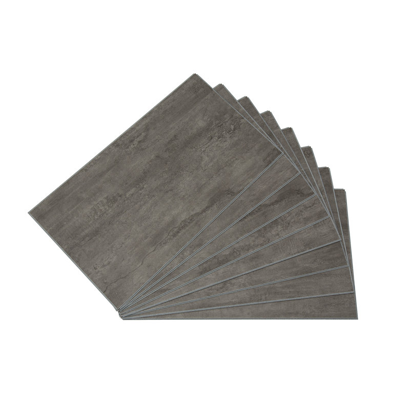 Carreaux de mur imperméables en vinyle emboîtables Palisade 25,6 po x 14,8 po, Ardoise Ashen