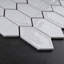 Carrelage mural mosaïque en verre 2 "x 4" Supreme Tile Bianca-58234809
