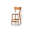 Upholstered Counter Stool with Solid Wood Frame-1941839678