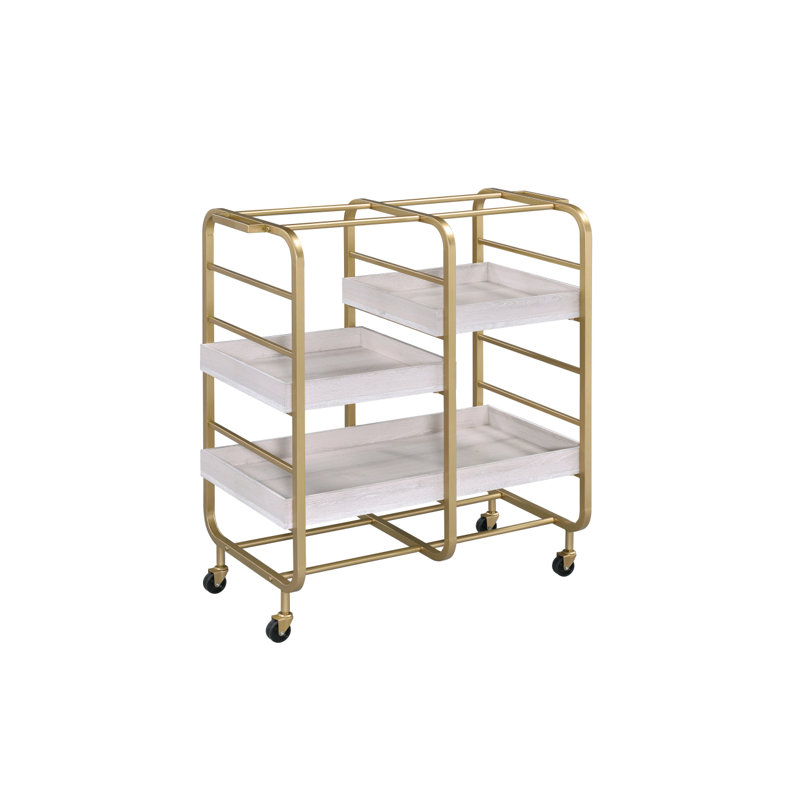 Vorrik Serving Cart, Gold