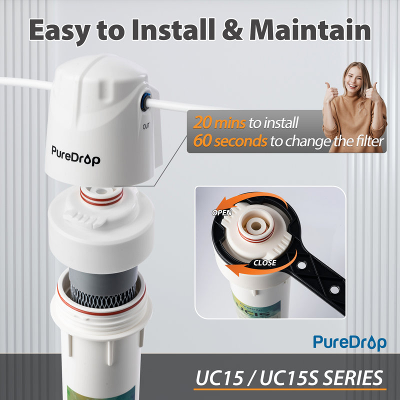Puredrop under-sink water filtration system