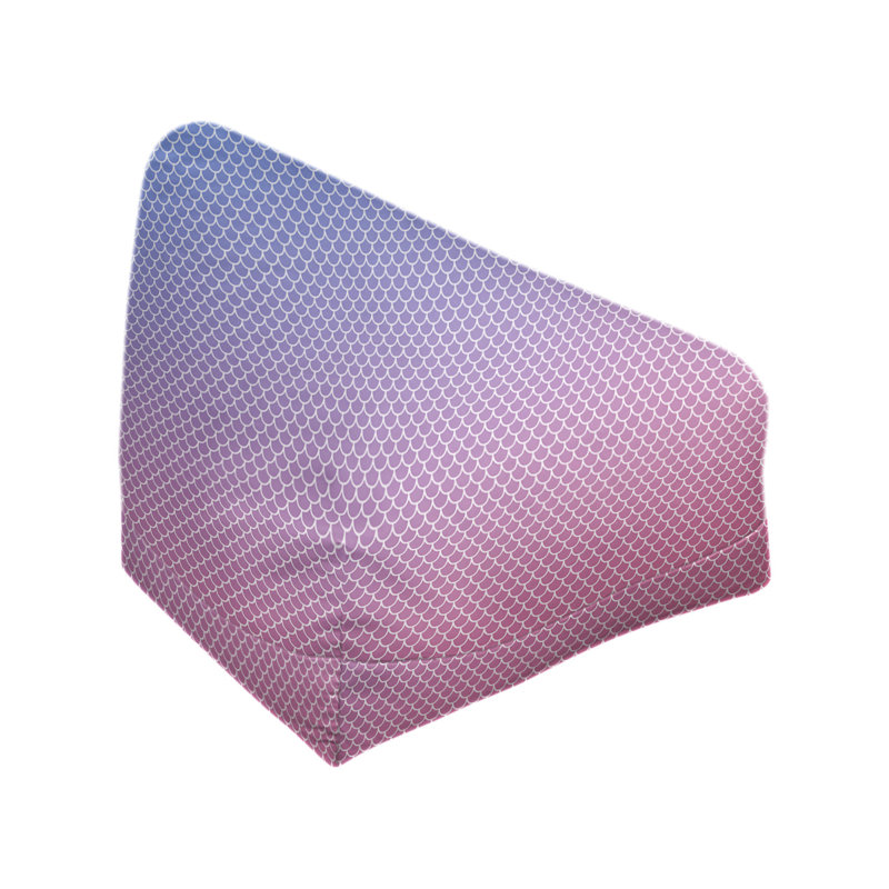 Sac de pois Kitterman, H 27 po x l 30 po x P 25 po, Housse de pouf, Bleu / Rose