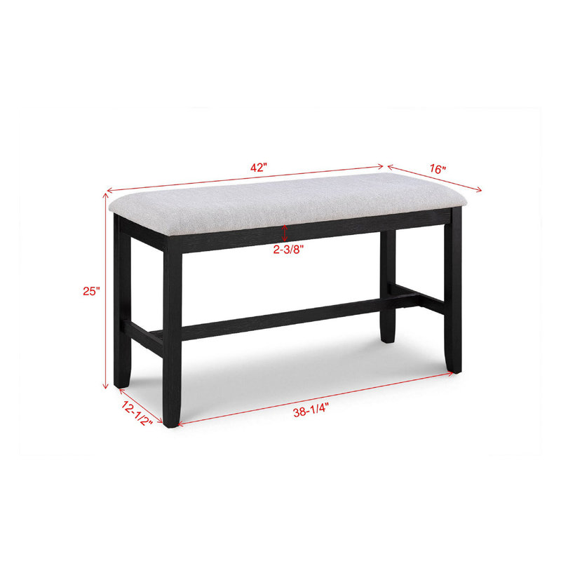 Stylish And Versatile Counter Height Bench For Dining And Kitchen Spaces