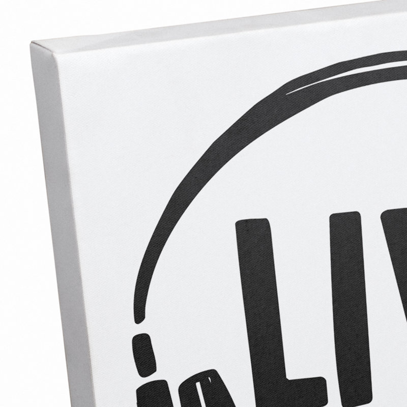 « live love danse », art sur toile tendue Salcombe, H 20 po x l 16 po x P 1,25 po