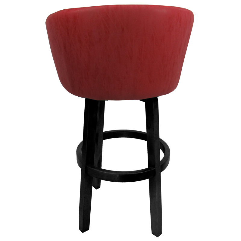 Tabouret pivotant Chetan, Rouge, Tabouret de bar (hauteur de siège 30 po)