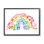 Art texturé à giclée mixte par arc-en-ciel