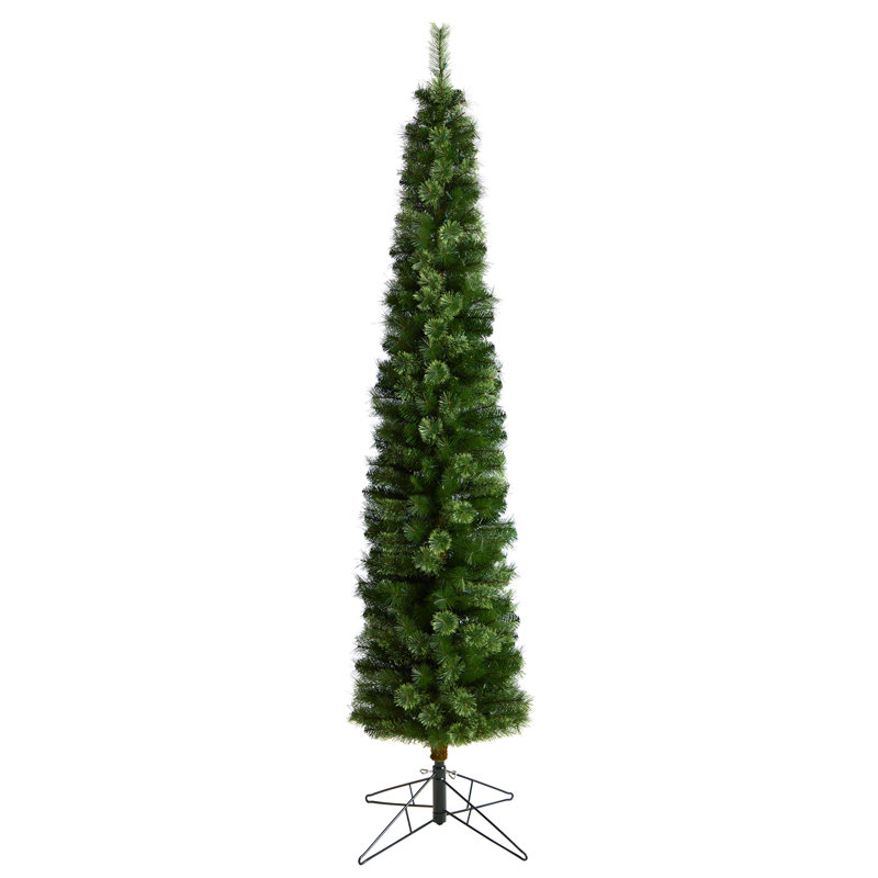 Lighted Artificial Pine Christmas Tree, 8' H