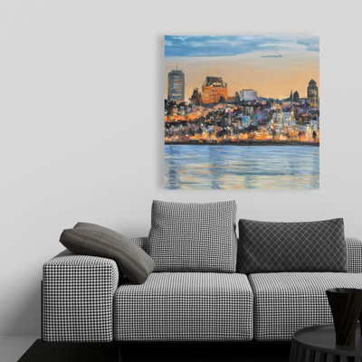 Horizon de Québec - décor de bureau contemporain en toile