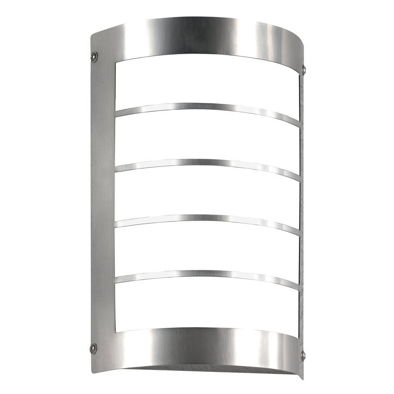 LED Outdoor Armed Sconce with Motion Sensor, Chrome