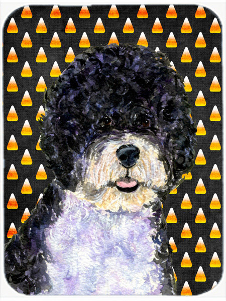 Planche à découper en verre à eau en forme de chien caroline portugaise Halloween Candy Corn
