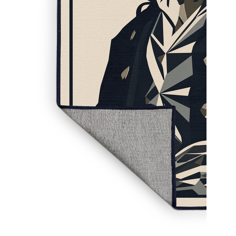 Tapis gris Cilegon Pirate Captain, 8 x 10
