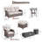Agnes 5-7 Person Outdoor Wicker Patio T-Back Sofa Set With Fire Pit Table & Swivel Chairs-1696560656