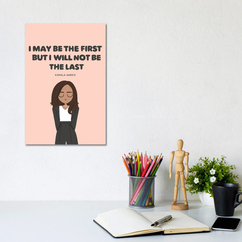«Kamala Harris Quote», reproduction sur toile tendue, H 12 po x l 8 po x P 0,75 po