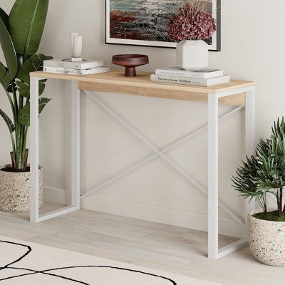 Aliceville Console Table Retro 110cm with Metal Legs