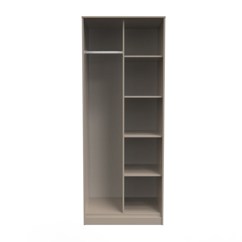 Carnlea Manufactured Wood Wardrobe, Mushroom Matt