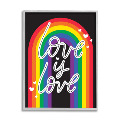 " Love LGBTQ Pride Rainbow " by Angela Nickeas