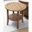 Teak Outdoor Round Teak Side Table