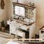 Bureau de coiffeuse avec miroir coulissant Farmhouse-323219282