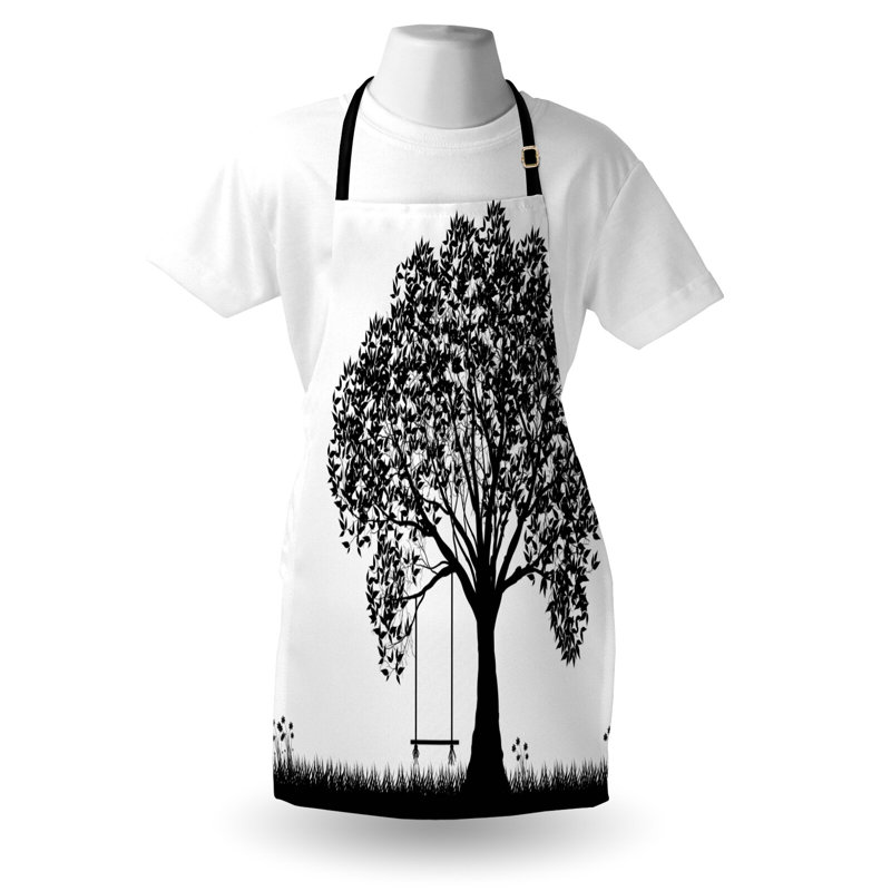 No Pattern Bib Apron
