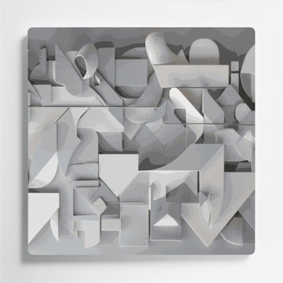 Minimalisme 9, art mural en métal vert