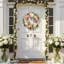 Couronne de pivoines pour la porte d'entrée, couronne de fleurs artificielles faites à la main au printemps, couronnes d'été, couronne de Saint-Valentin pour la Saint-Valentin