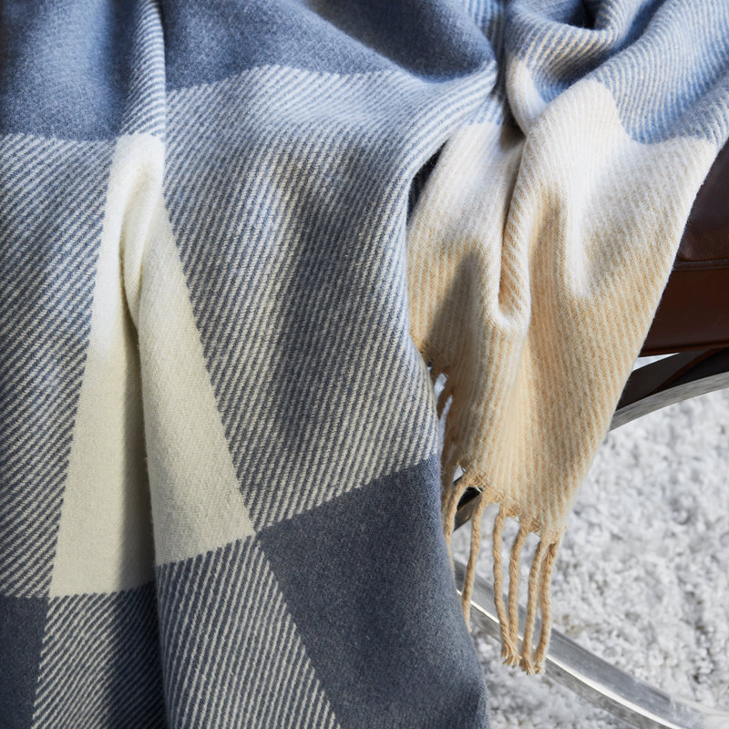 Plain Weave / Muslin Throw Blanket, W127 x L200cm, Turquoise