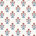Cappy rouge à motif floral