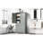 Tall And Wide Storage Cabinet With Doors For Bathroom/Office, Three Drawers-1875788010