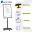 Tableau blanc magnétique autoportant 36 po x 24 po avec crochets pour tableau à feuilles, réglable en hauteur-120885063
