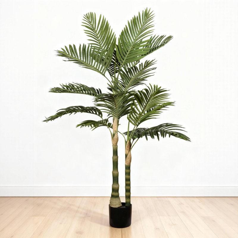 Palmier artificiel en pot 60 po, H 72 po x l 47 po x P 47 po