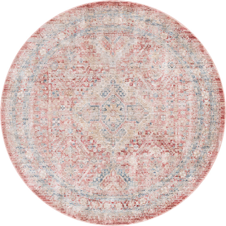 Areeas Kyla Rust Red Area Rug