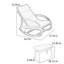 Chaise berçante ergonomique en bois massif