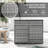 Outdoor Storage Towel Rack & Pool Toy Cabinet, Hot Tub Accessory Storage, Freestanding PE Rattan Wicker Cabinet With Drawer For Indoor, Outdoor Storage Swimming Pool, Spa, Gray