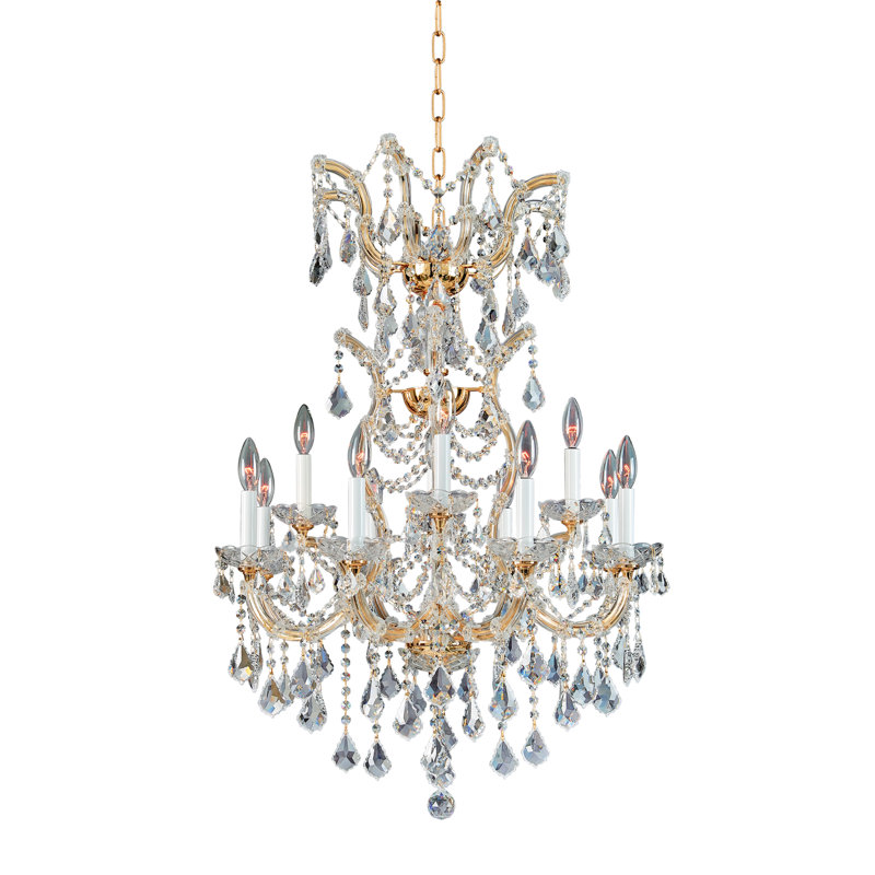 Lustre en cristal Amii Collection 26X38 Chrome, Or