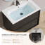 Meuble-lavabo flottant mural 30 po avec évier et tiroirs en céramique