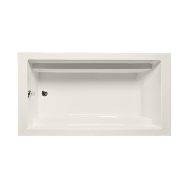 Cloudbreak 66" x 36" Drop In Soaking Acrylic Bathtub, Biscuit