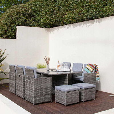 Allexia 10 - Person Patio Dining Set with