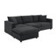100.4*64.6" L-Shaped Couch Set With 2 Free Pillows