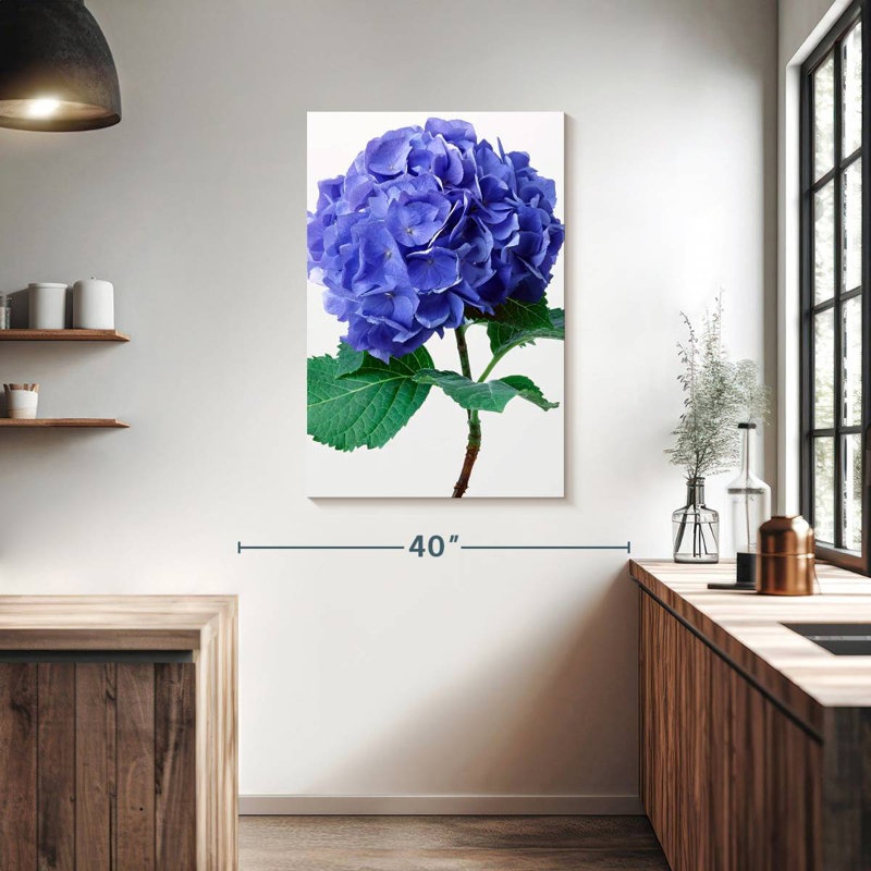 Harnek Blue Hydrangea Flowers, 39" H x 26" W