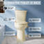 Toilette compacte deux pièces 21 po 1,1 / 1,6 GPF à chasse double avec siège à fermeture en douceur-111656260