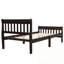 Lit plateforme simple en bois avec tête et pied de lit-288573045