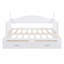 Lit de jour en bois simple avec lit gigogne simple, lit de jour extensible avec deux tiroirs de rangement-1995312200