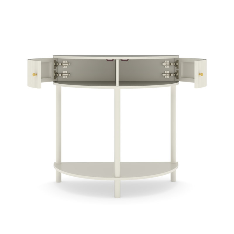 Table de bout Artisancrafted, Blanc, crème