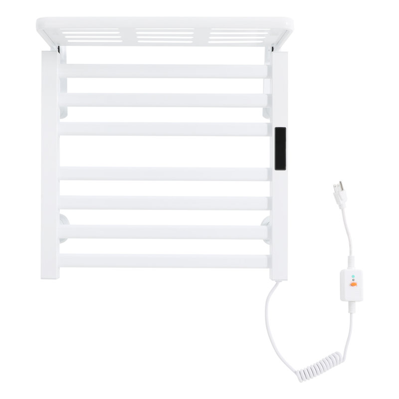 Porte-serviettes chauffant, porte-serviettes chauffant électrique, White